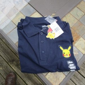 Pokémon Pikachu Wink Polo - Blue